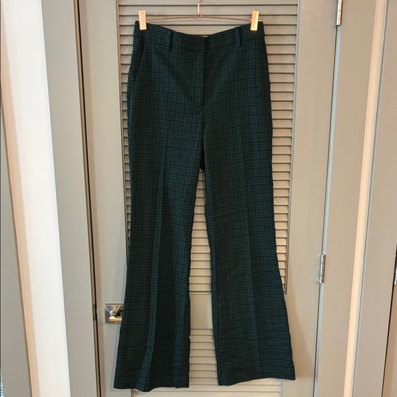 Ann Taylor Navy plaid trousers size 4 - Picture 1 of 6